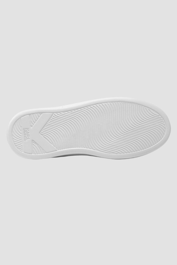 KARL LAGERFELD Białe sneakersy damskie KAPRI Signia Lace Lthr, Rozmiar 41