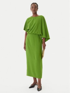 LOLA CASADEMUNT Sukienka wieczorowa MS2616028 Zielony Regular Fit