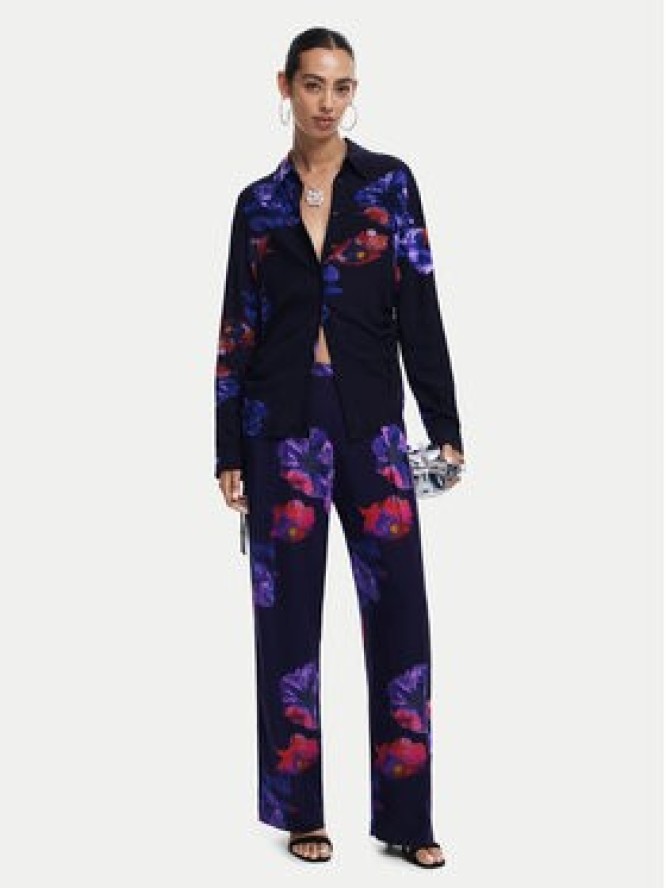 Desigual Spodnie materiałowe 25SWPWX5 Czarny Relaxed Fit