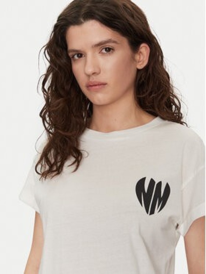 Noisy May T-Shirt Gaby 27032954 Biały Regular Fit