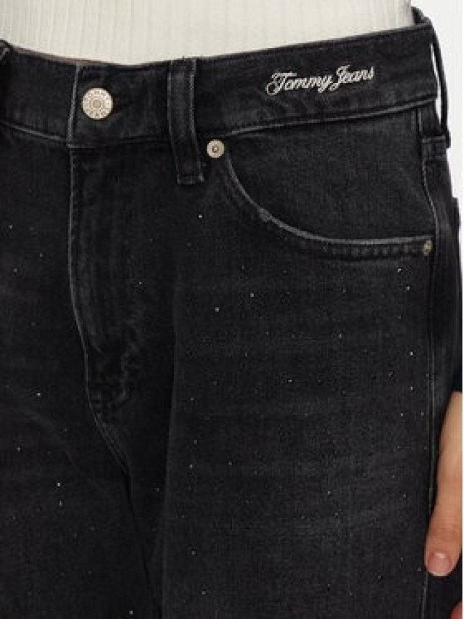 Tommy Jeans Jeansy Betsy DW0DW19739 Czarny Wide Leg