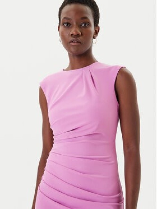 Rinascimento Sukienka koktajlowa CFC0125332003 Różowy Slim Fit