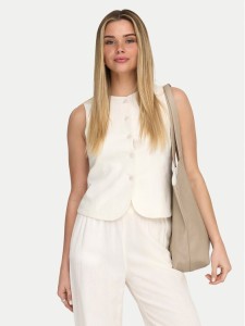 ONLY Kamizelka garniturowa Goa 15363724 Biały Regular Fit