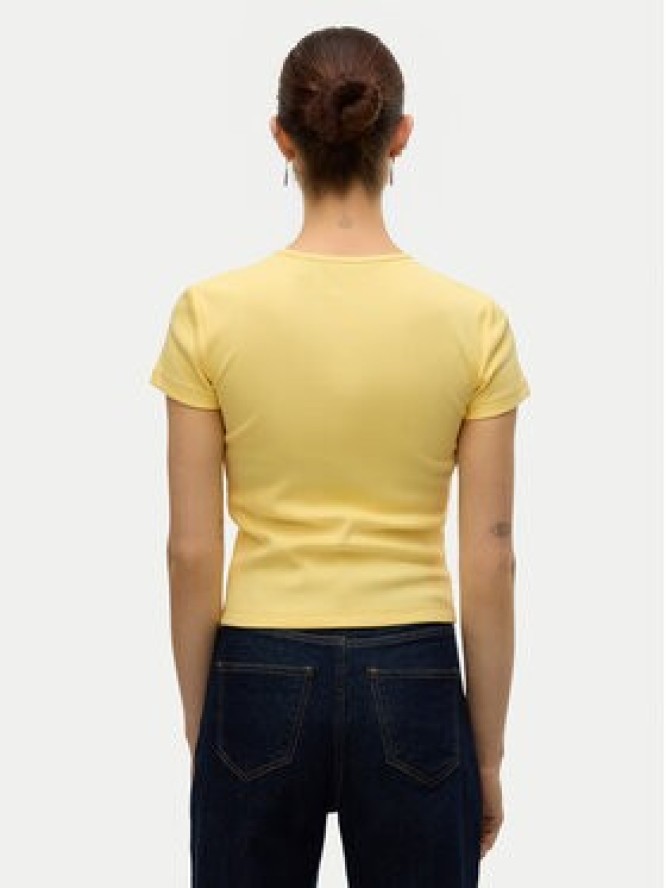 Vero Moda T-Shirt Chloe 10306894 Żółty jasny Tight Fit