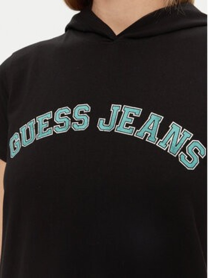 Guess T-Shirt W5GP28 J1314 Czarny Regular Fit