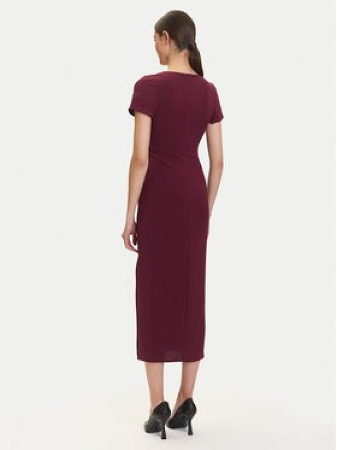 Armani Exchange Sukienka dzianinowa XW000665 AF10872 UA343 Bordowy Regular Fit