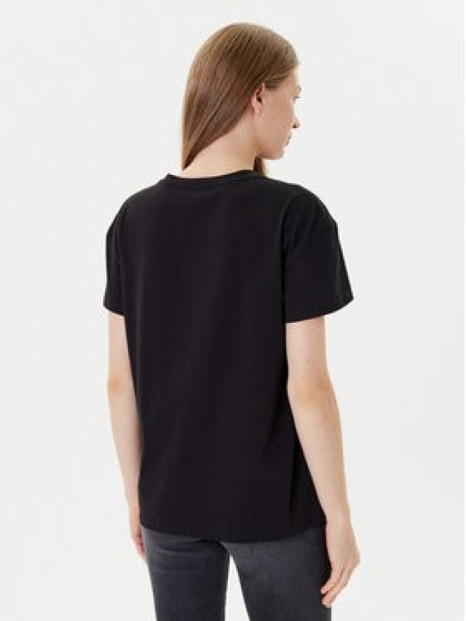 Liu Jo T-Shirt MF5412 JS923 Czarny Regular Fit