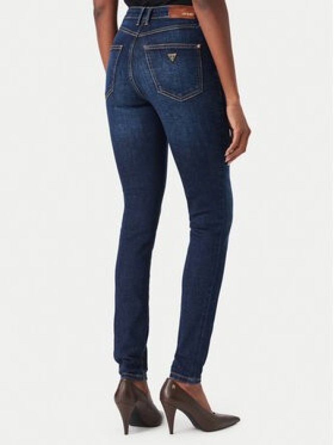 Guess Jeansy W6YA46 D1537 Granatowy Skinny Fit