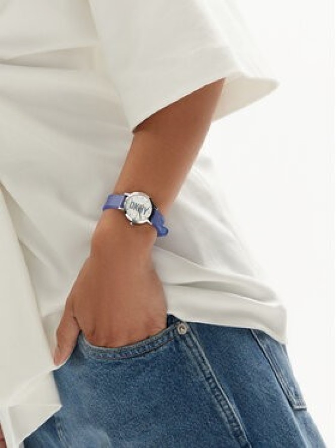 DKNY Zegarek NY6661SET Granatowy