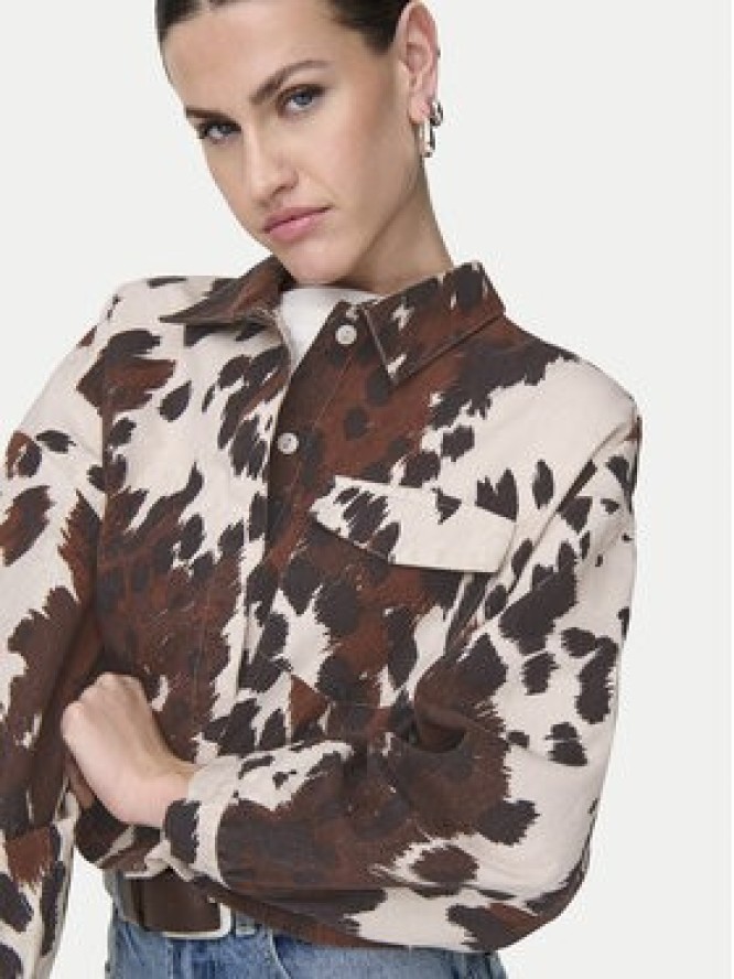 ONLY Koszula Canny 15358626 Brązowy Regular Fit