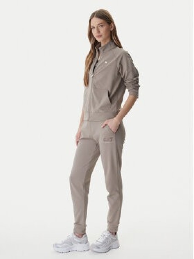 EA7 Emporio Armani Spodnie dresowe 7W000538 AF15831 Brązowy Regular Fit