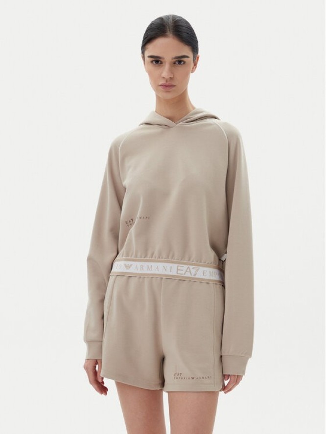 EA7 Emporio Armani Bluza 7W000277 AF12501 U6155 Beżowy Regular Fit