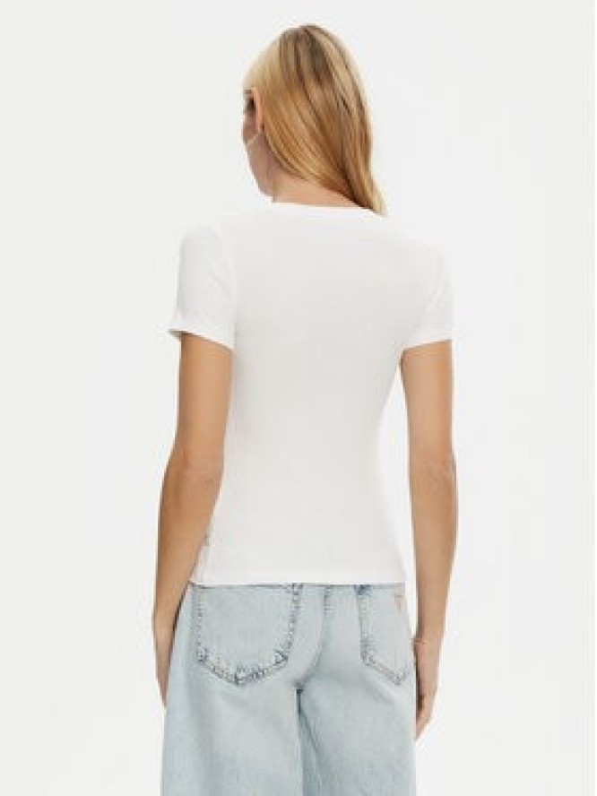 Guess Jeans T-Shirt W5RI57 KA0H1 Biały Slim Fit