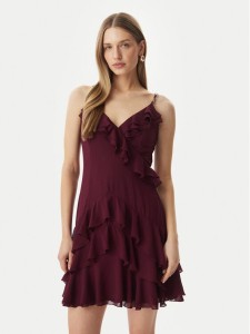 Morgan Sukienka koktajlowa 261-RDADOU Bordowy Regular Fit