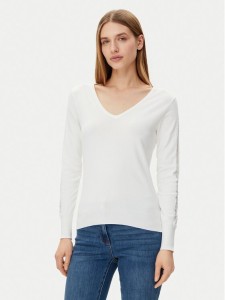 Morgan Sweter 251-MIELO Biały Slim Fit