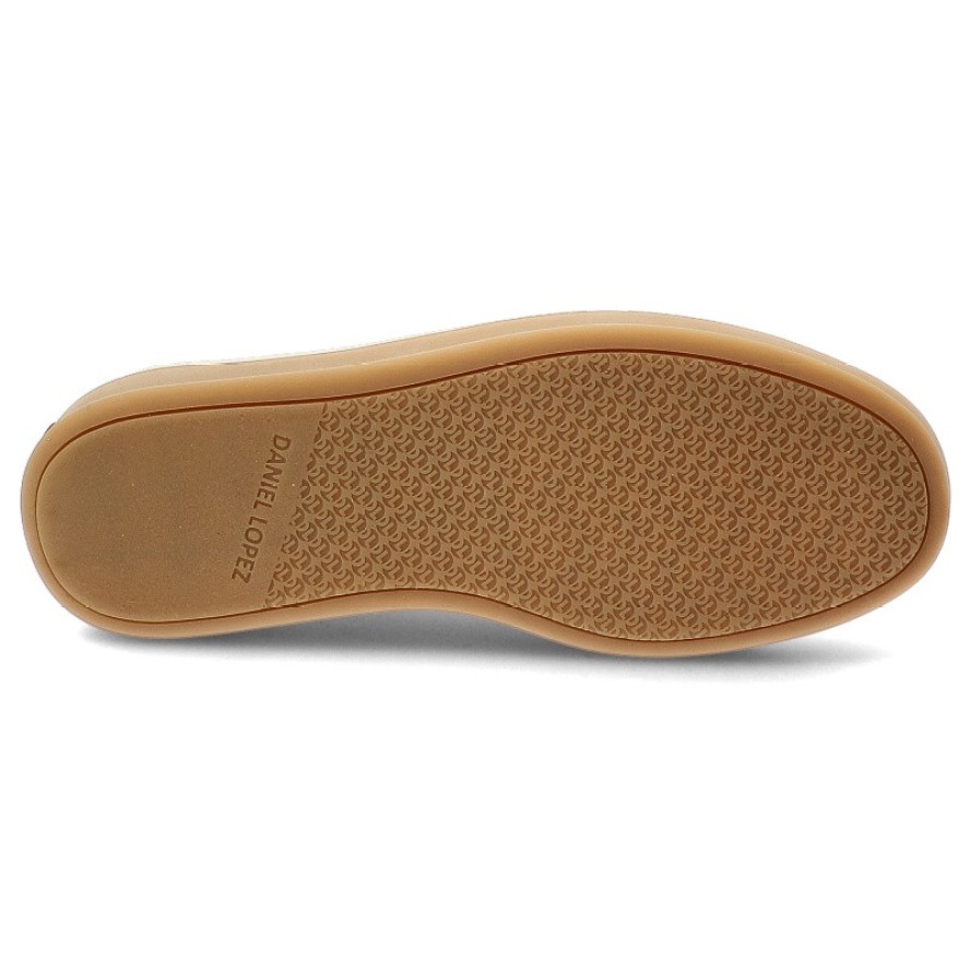 Mokasyny damskie Daniel Lopez, zamszowa cholewka wsuwany fason minimalistyczny design gruba elastyczna podeszwa okrągły nosek,beżowe, TT2D4084