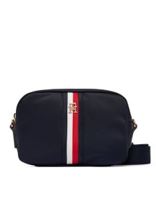 Tommy Hilfiger Torebka Popette Camera Bag Corp AW0AW19023 Granatowy