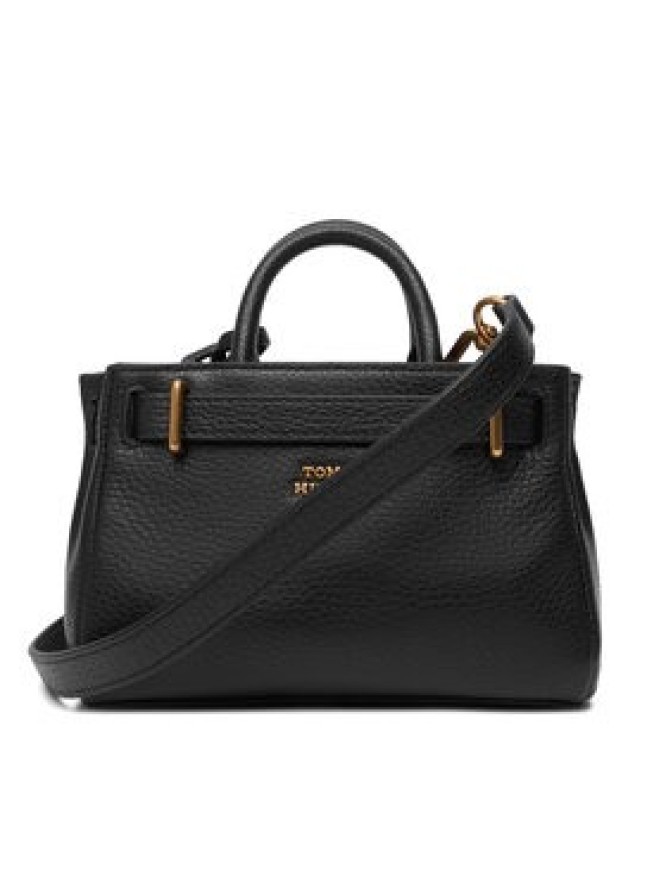 Tommy Hilfiger Torebka American Icon Micro Tote Leather AW0AW18167 Czarny