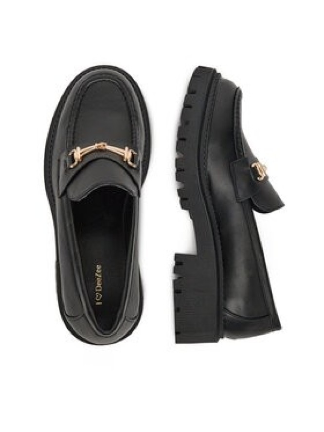 DeeZee Loafersy H101202-01 Czarny