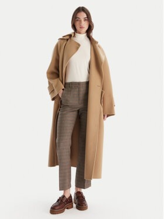 Weekend Max Mara Spodnie materiałowe Baco 2525136042 Brązowy Regular Fit