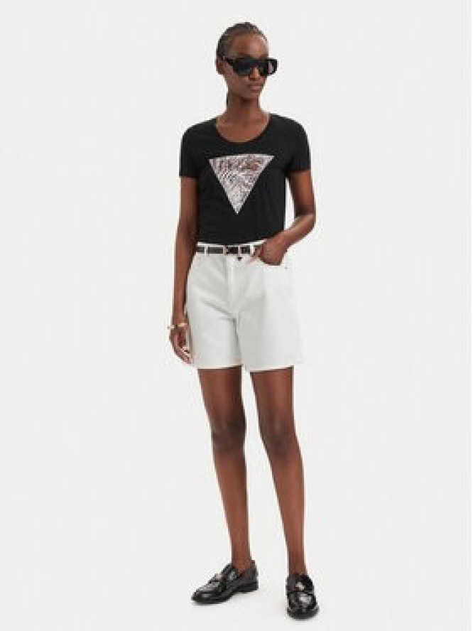 Guess T-Shirt W6GI19 K3042 Czarny Regular Fit