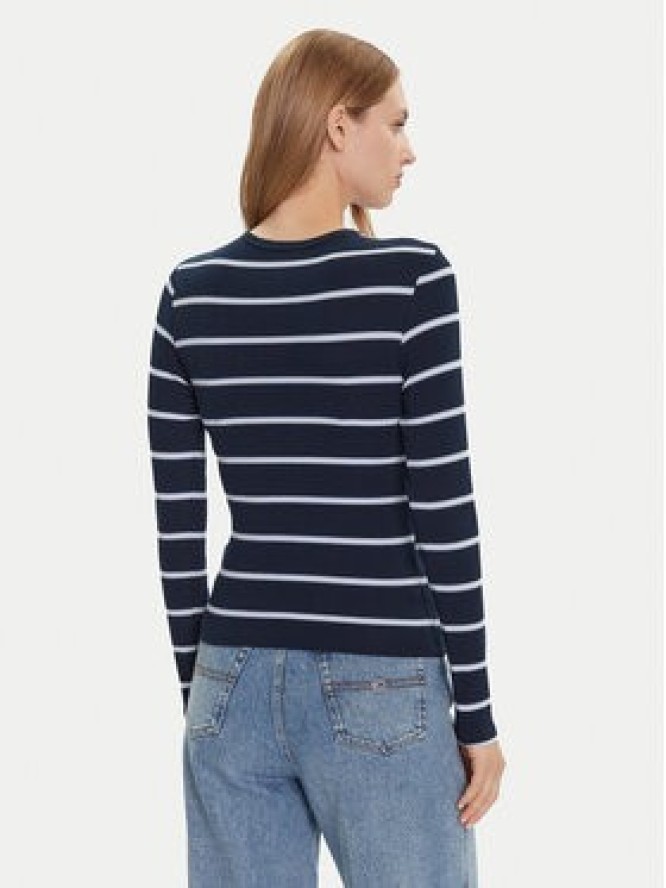 Tommy Jeans Bluzka Essential DW0DW17387 Granatowy Slim Fit