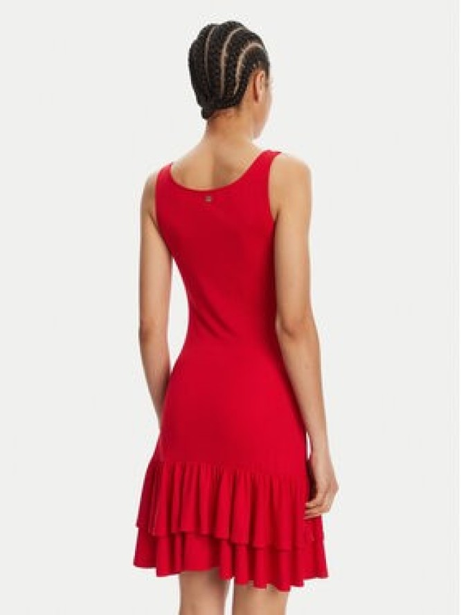 Just Cavalli Sukienka codzienna 78PAO907 Czerwony Slim Fit