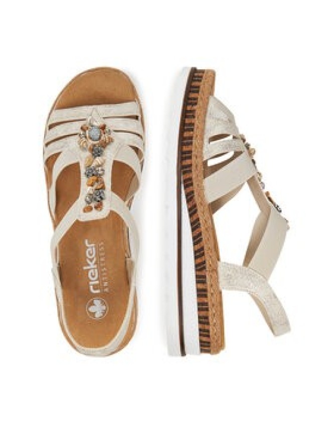 Rieker Sandały V7949-90 Granatowy