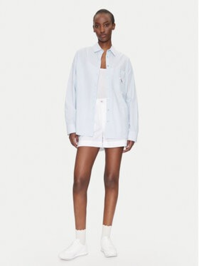 Calvin Klein Jeans Szorty materiałowe J20J225218 Biały Relaxed Fit