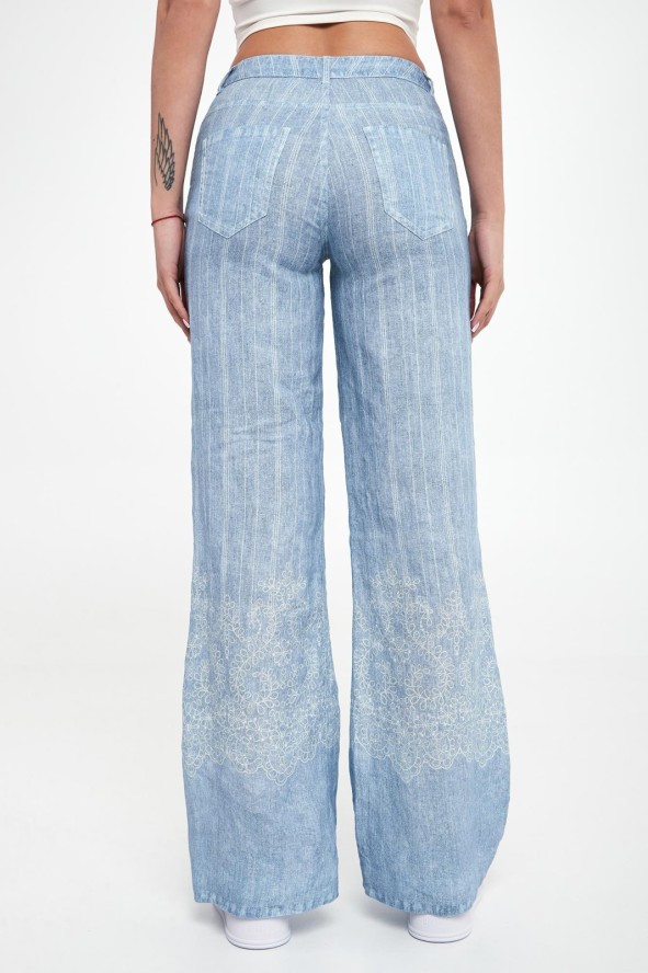 Spodnie damskie lniane ERMANNO FIRENZE