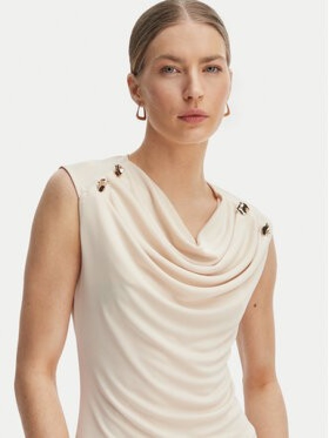 Rinascimento Bluzka CFC0128663003 Beżowy Regular Fit