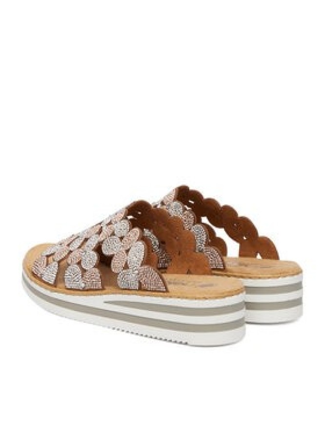 Rieker Klapki CEO-V02R8-90 Złoty