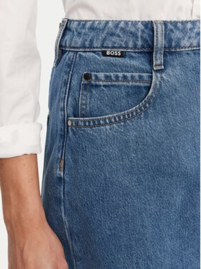 BOSS Spódnica jeansowa Cobaltide 50538596 Niebieski Regular Fit