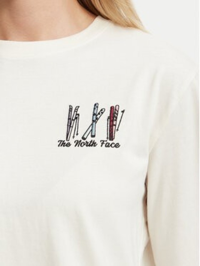 The North Face T-Shirt NF0A8JAP Beżowy jasny Boxy Fit