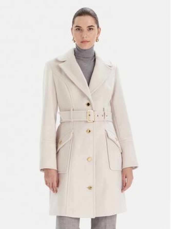 Marciano Guess Płaszcz wełniany 5BGL26 1799Z Écru Regular Fit