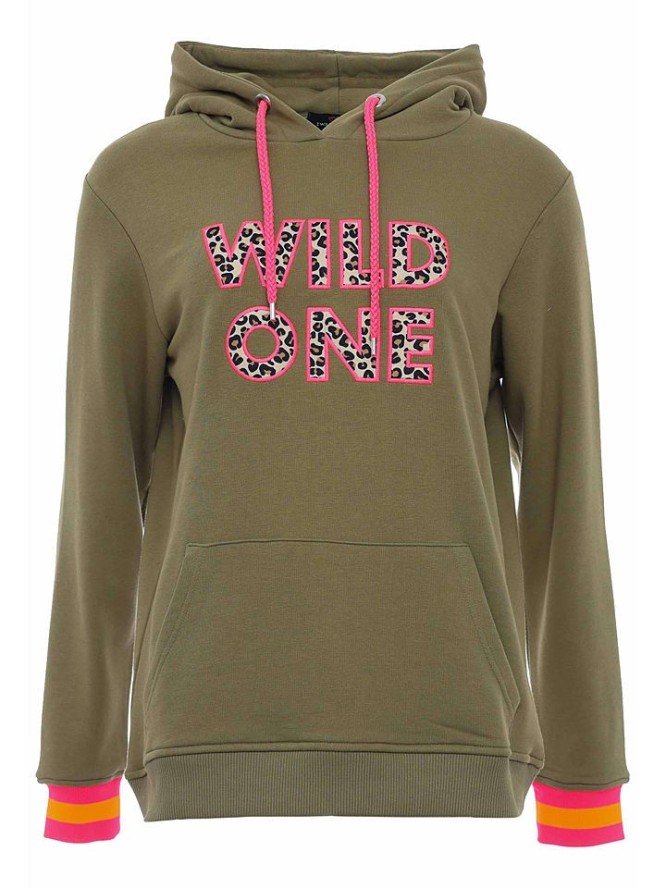 Zwillingsherz Bluza "Dorota" w kolorze khaki rozmiar: L/XL