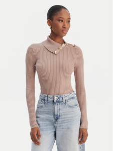 Guess Sweter W6RR07 Z2YK2 Beżowy Regular Fit