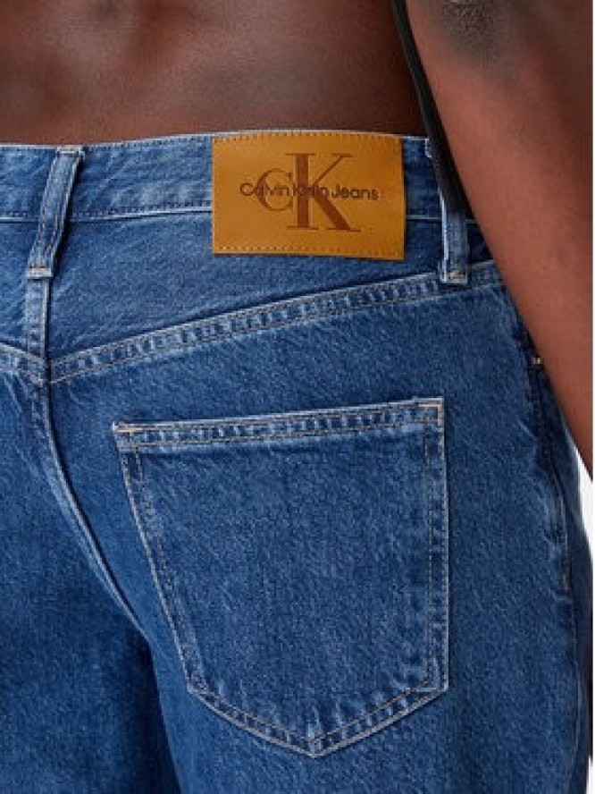 Calvin Klein Jeans Jeansy 90's J20J225134 Granatowy Loose Fit