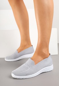 Szare Wsuwane Tenisówki Mokasyny Venni