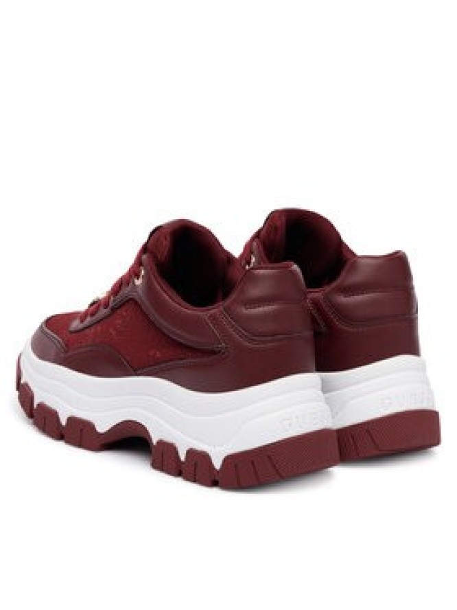 Guess Sneakersy FLFBRT ELE12 Bordowy