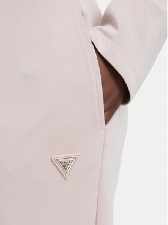 Guess Spodnie dresowe V4YB08 KCAY2 Różowy jasny Regular Fit