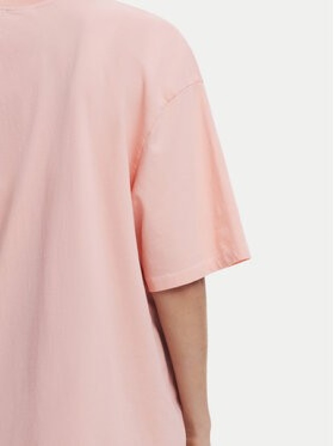 Desigual T-Shirt Donald 25SWTKAH Różowy Loose Fit