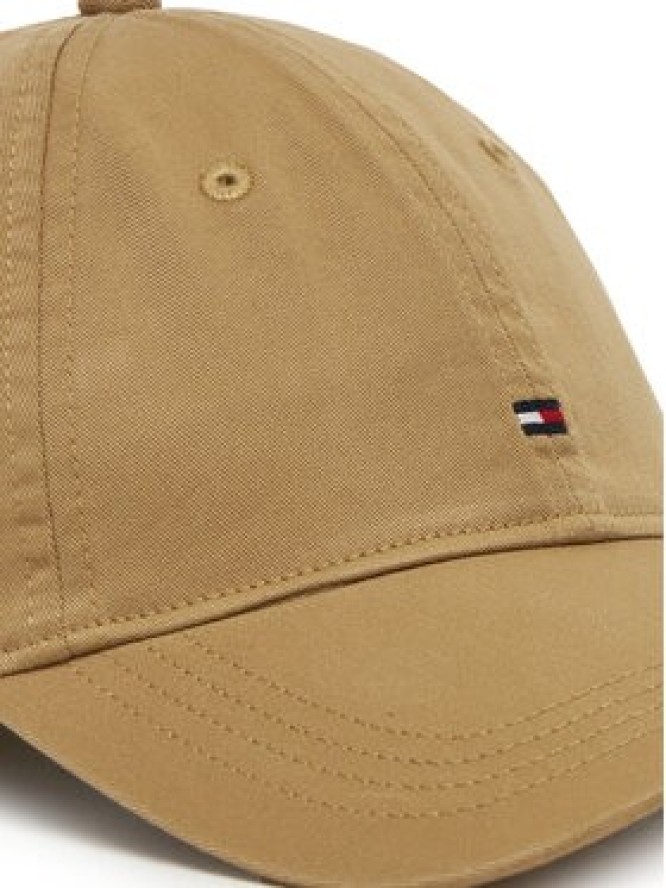 Tommy Hilfiger Czapka z daszkiem Essential Flag Soft Cap AW0AW17632 Beżowy