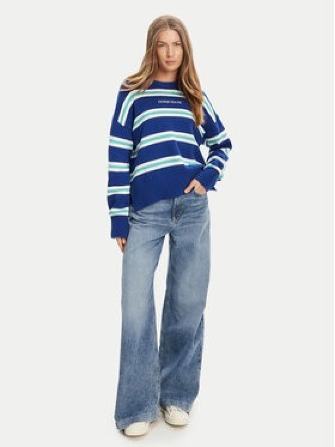 Guess Jeans Sweter W4BR09 Z3HM1 Niebieski Regular Fit