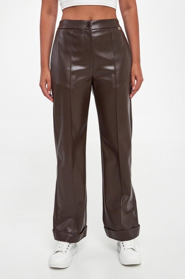 Spodnie damskie z ekoskóry LIU JO