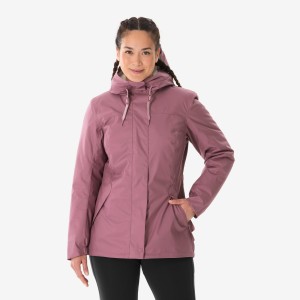 Kurtka turystyczna damska zimowa Quechua NH500 -10°C wodoodporna
