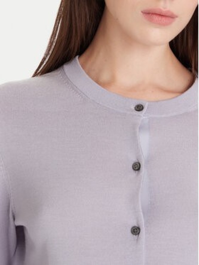 Calvin Klein Kardigan LV044D323G Szary Slim Fit