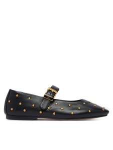 Tommy Hilfiger Baleriny Th Buckle Leather Stud Ballerina FW0FW09541 Czarny