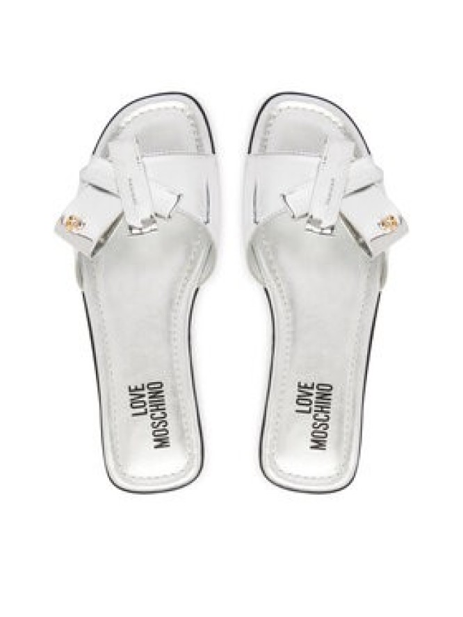 LOVE MOSCHINO Klapki JA28142G0OJE090B Srebrny