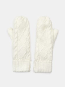 Rękawiczki jednopalczaste - kremowy